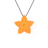 Orange Dahlia Pendant - Design Your Own Necklace