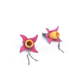 Fuchsia & Citrus - Fuchsia Earrings by Varily Jewelry
