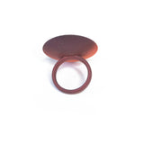 Plum & Tangerine Round Ring - Vertigo by Varily Jewelry Side View