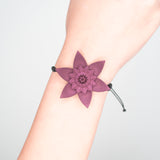 Flower Bracelet - Dahlia Plum