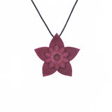 Plum Dahlia Pendant - Design Your Own Necklace