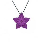 Purple Dahlia Pendant - Design Your Own Necklace