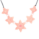 Rose 5 Flower Dahlia Necklace - Design Your Own Necklace