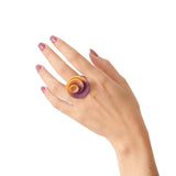 Citrus & Plum Round Ring - Vertigo by Varily Jewelry