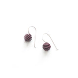 Plum Sphere earrings - Optical by Varily Jewelry