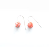 Coral Sphere earrings - Optical by Varily Jewelry