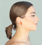 Tangerine Seed Stud Earrings 