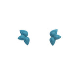 Dark Teal Blue Seed earrings - Rainforest by Varily Jewelry